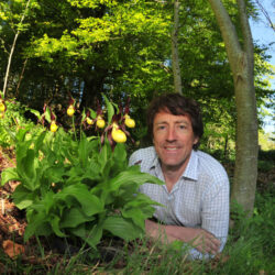 2nd June 2020
The very rare Lady's Slipper Orchid that was thought to be extinct at the beginning of the 20th Century and only one plant was discovered in 1930. Thanks to a conservation programe Kilnsey Park where given 12 plants in 2008 that are now begining to thrive.
Pictured Jamie Roberts with rare Lady's Slipper Orchid at Kilnsey Park near Skipton, that people won't be able to see due to its short flowering period and the Covid-19 lockdown
Picture Gerard Binks
